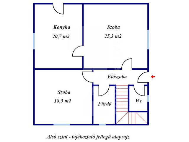 Eladó családi ház, Pécsett 54 M Ft, 4 szobás