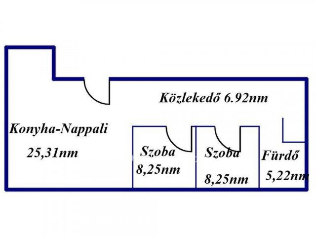 Eladó téglalakás, Tiszavasváriban 25.5 M Ft, 1+2 szobás