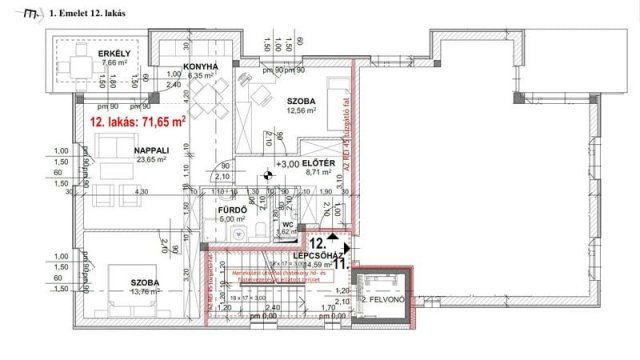 Eladó téglalakás, Érden 84.9 M Ft, 3 szobás