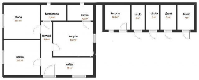 Eladó családi ház, Fábiánsebestyénben 27 M Ft, 2 szobás