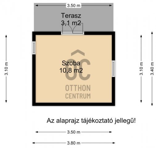 Eladó nyaraló, Beleznán 2.59 M Ft, 2 szobás