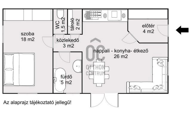 Eladó téglalakás, Budapesten, XX. kerületben 63 M Ft, 2 szobás