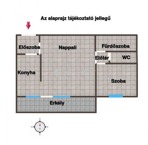 Eladó téglalakás, Hajdúszoboszlón 58.49 M Ft, 2 szobás