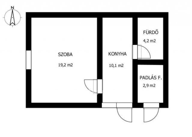 Eladó téglalakás, Szentesen 19.5 M Ft, 1 szobás