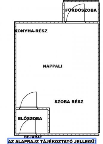 Kiadó téglalakás, albérlet, Érden 170 E Ft / hó, 1 szobás