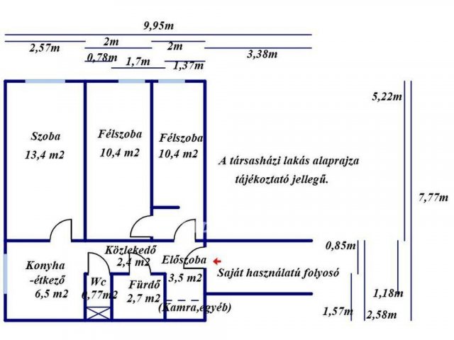 Eladó panellakás, Kecskeméten 47.5 M Ft, 2 szobás
