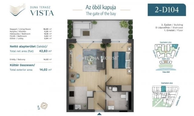 Eladó téglalakás, Budapesten, XIII. kerületben 82.5 M Ft