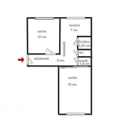 Eladó téglalakás, Nyíregyházán 34.9 M Ft, 2 szobás