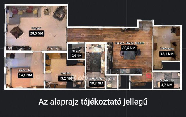 Eladó téglalakás, Budapesten, VII. kerületben 199 M Ft, 3 szobás