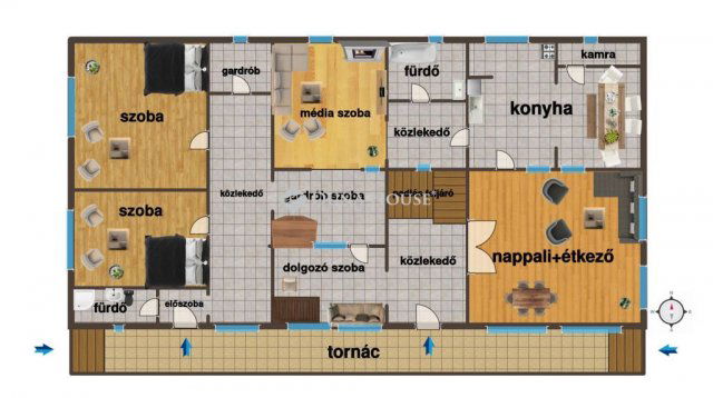 Eladó családi ház, Rábaszentmihályon 65 M Ft, 3 szobás