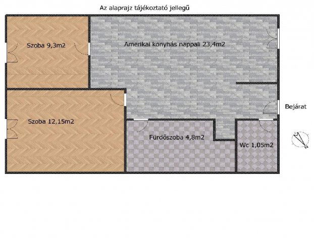 Eladó téglalakás, Budapesten, XX. kerületben 60.9 M Ft