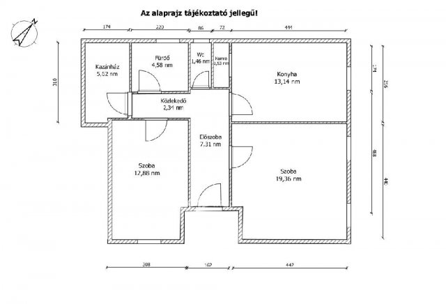 Eladó családi ház, Mosonmagyaróváron 60 M Ft, 2 szobás