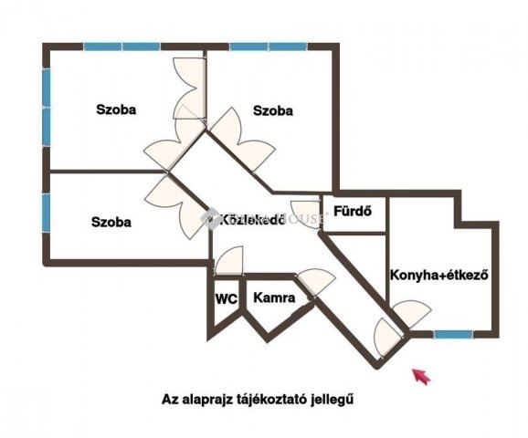 Eladó téglalakás, Budapesten, VIII. kerületben 95 M Ft, 3 szobás