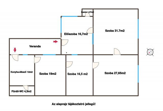 Eladó családi ház, Szakcson 9.5 M Ft, 4 szobás