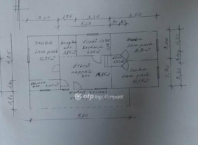 Eladó családi ház, Nyírpazonyon 57.9 M Ft, 3 szobás