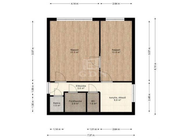 Kiadó panellakás, albérlet, Kecskeméten 170 E Ft / hó, 2 szobás