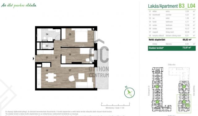 Eladó téglalakás, Budapesten, XIII. kerületben 135.517 M Ft