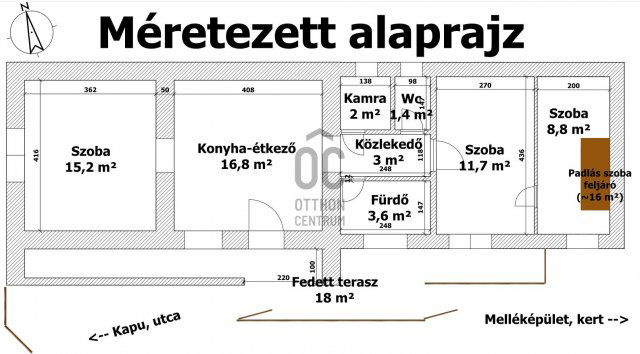 Eladó családi ház, Cserépfaluban 24 M Ft, 3 szobás