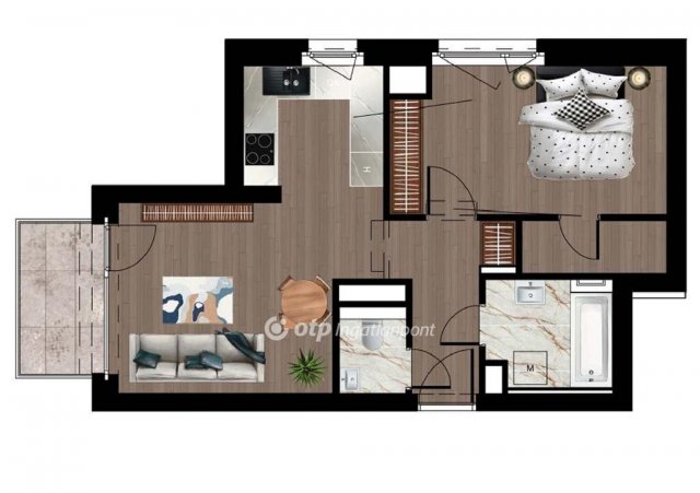 Eladó téglalakás, Dunaföldváron 45.859 M Ft, 2 szobás