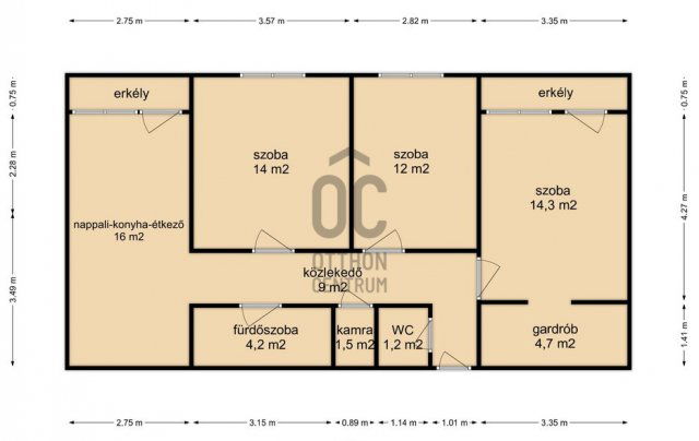 Eladó téglalakás, Zalaegerszegen 43 M Ft, 4 szobás