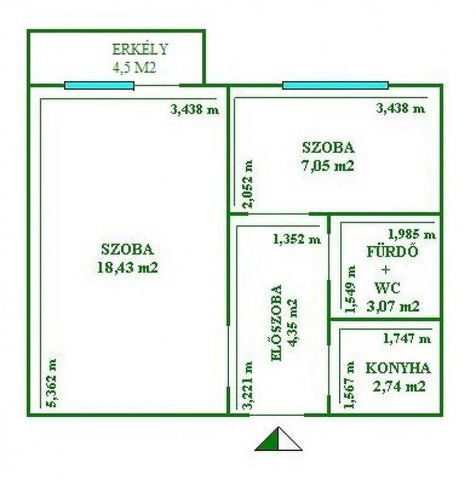 Eladó panellakás, Budapesten, XV. kerületben 52.7 M Ft