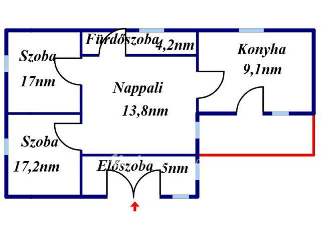 Eladó családi ház, Tápiószecsőn 43.5 M Ft, 2 szobás