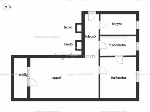 Eladó téglalakás, Budapesten, IX. kerületben 74.9 M Ft, 2 szobás