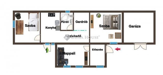Eladó családi ház, Meggyeskovácsin 46.9 M Ft, 3 szobás