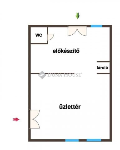 Eladó üzlethelyiség, Kecskeméten, Jókai utcában 34.5 M Ft