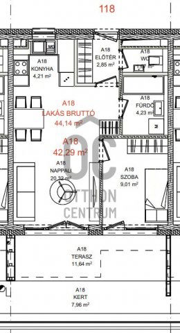 Eladó téglalakás, Budapesten, XIX. kerületben 74.296 M Ft