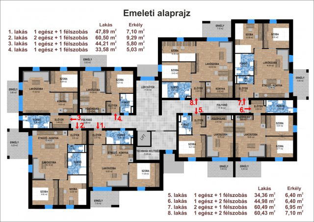 Eladó téglalakás, Pápán, Határ utcában 33.85 M Ft, 1+1 szobás