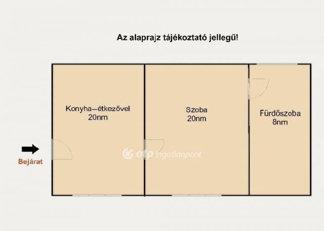 Eladó téglalakás, Budapesten, VIII. kerületben 57 M Ft, 2 szobás