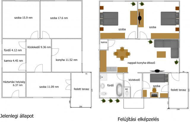 Eladó családi ház, Bázakerettyén 19.8 M Ft, 3 szobás