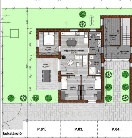 Eladó téglalakás, Balatonszemesen 89.9 M Ft, 4 szobás