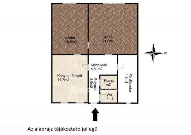 Eladó téglalakás, Polgáron 32.9 M Ft, 2 szobás