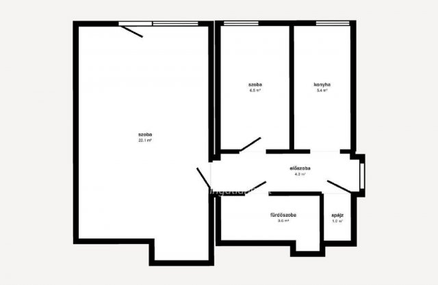 Eladó téglalakás, Kazincbarcikán 17.7 M Ft, 1+1 szobás