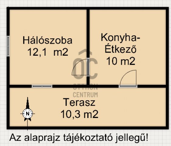 Eladó nyaraló, Homokkomáromon 2.5 M Ft, 1 szobás
