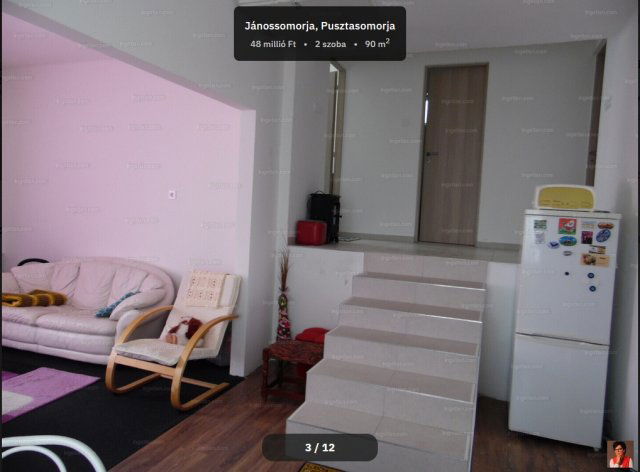 Eladó családi ház, Jánossomorján 48 M Ft, 2 szobás