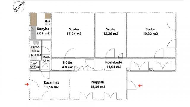 Eladó családi ház, Verpeléten 17 M Ft, 3 szobás