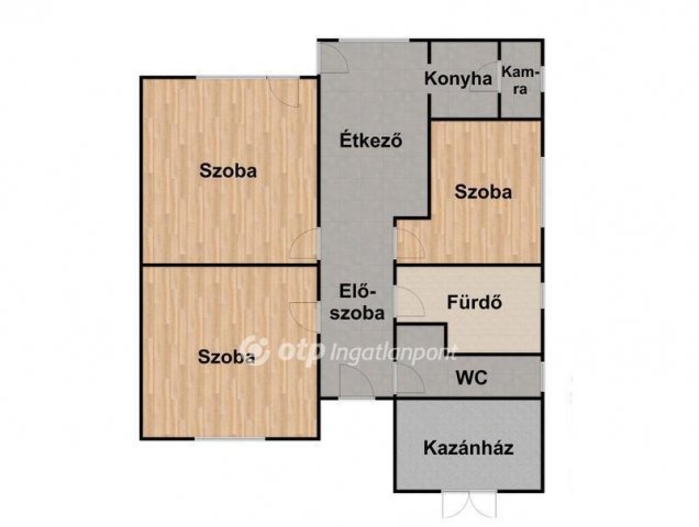 Eladó családi ház, Hajdúszoboszlón 55 M Ft, 3 szobás