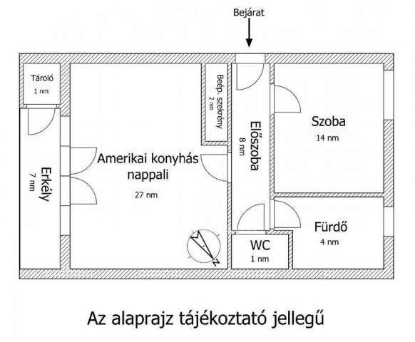 Eladó téglalakás, Budapesten, IV. kerületben 89.9 M Ft, 2 szobás