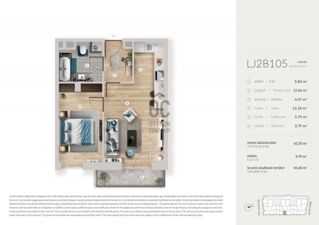 Eladó téglalakás, Budapesten, XIII. kerületben 78.99 M Ft