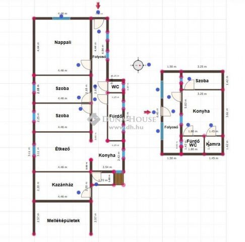 Eladó családi ház, Nagytótfalun 49.5 M Ft, 3 szobás
