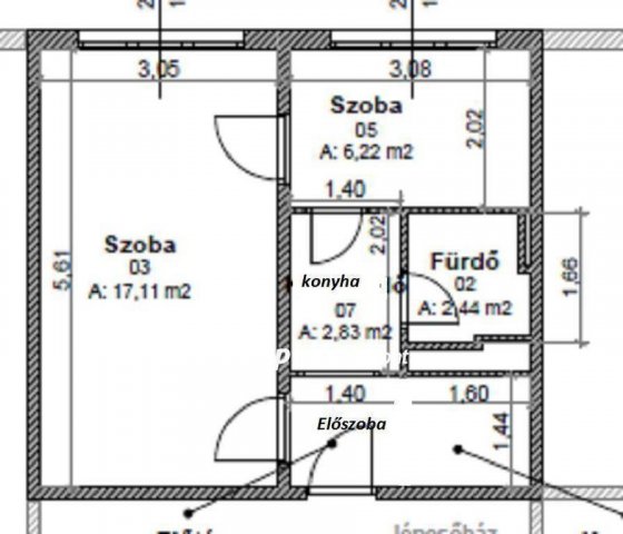 Eladó panellakás, Miskolcon 24.5 M Ft, 1+1 szobás