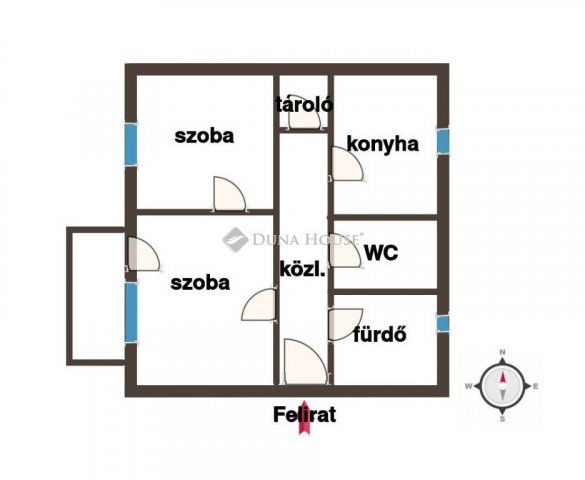 Kiadó téglalakás, albérlet, Pécsett 120 E Ft / hó, 2 szobás