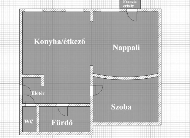 Eladó téglalakás, Kecskeméten 42.49 M Ft, 2 szobás