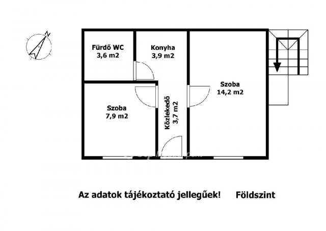 Eladó családi ház, Siófokon 39.9 M Ft, 2+1 szobás