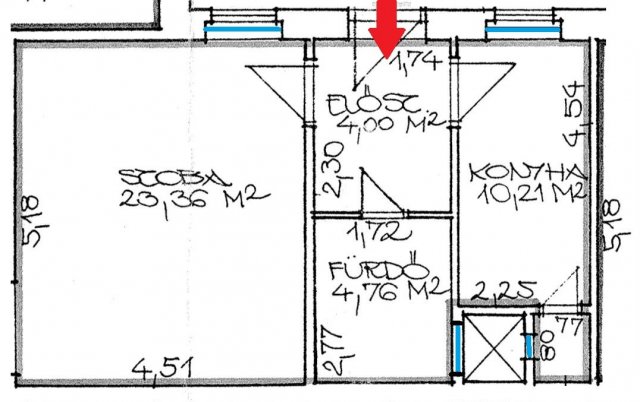Eladó téglalakás, VIII. kerületben, Bródy Sándor utcában