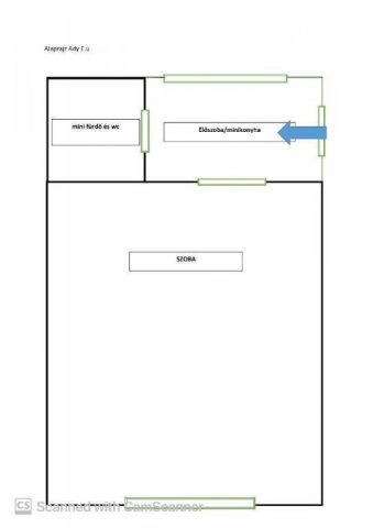 Eladó téglalakás, Pécsett 25 M Ft, 1 szobás