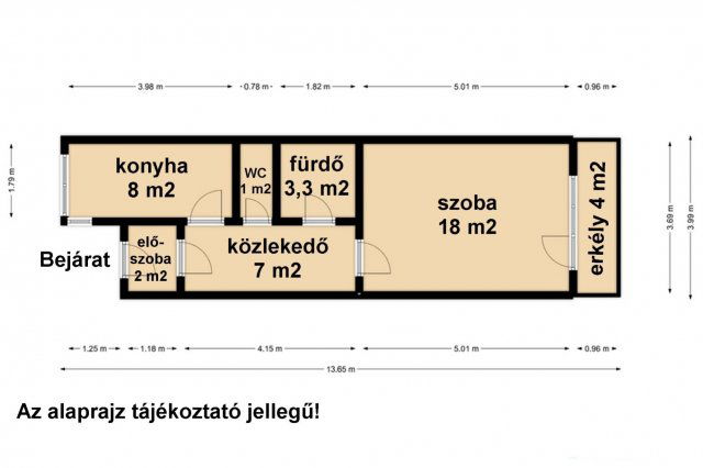 Kiadó téglalakás, albérlet, Békéscsabán 120 E Ft / hó